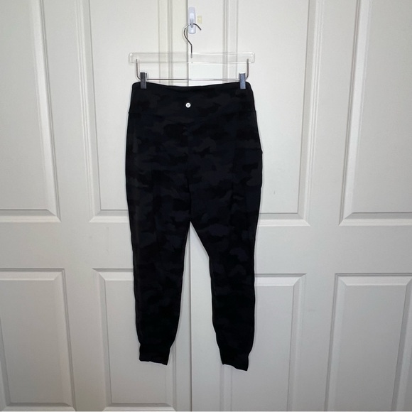 Lululemon Camo Align Jogger 12 Womens Black Grey Pants Relaxed Legging Incognito - Picture 6 of 15
